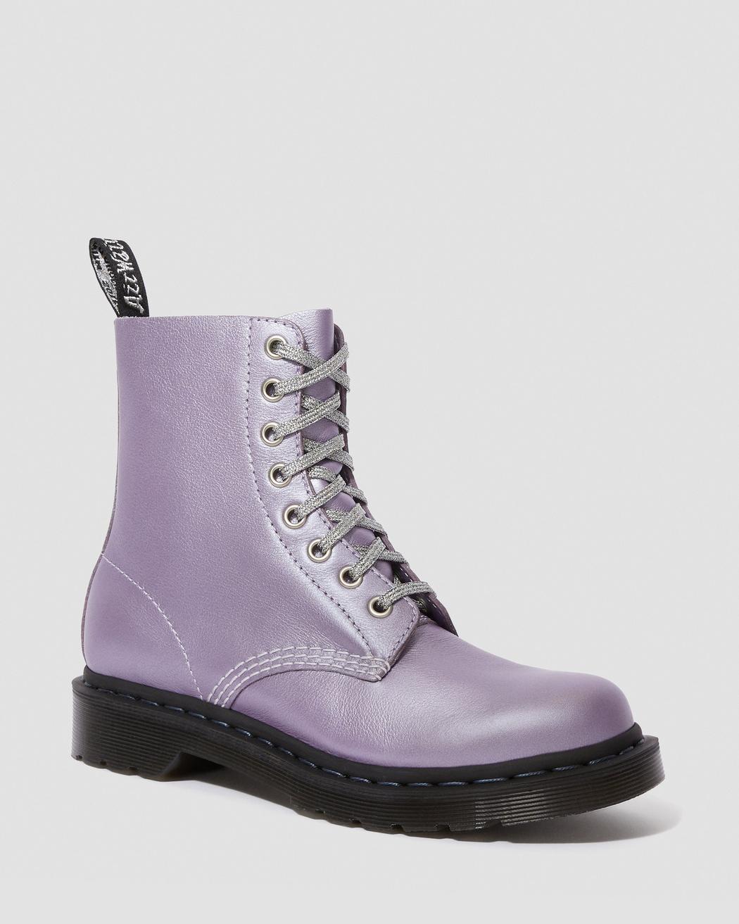 Bocanci Dr.Martens 1460 Pascal Virginia 8-Eye Metal Violet Pentru Dama RO-03SEH Romania